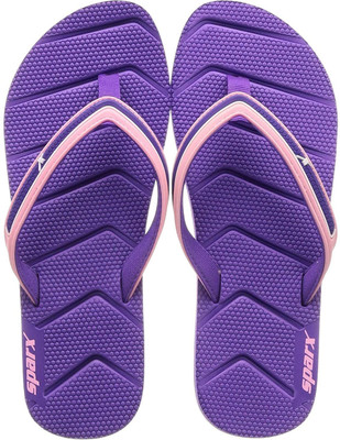 Sparx Women Slippers(Purple, Pink , 7)