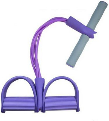 FEXMON 4-Tube Excercise Pedal Pull Reducer - Resistance Band Yoga Sports Equipment Ab Exerciser(Purple)