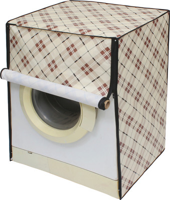LITHARA Front Loading Washing Machine  Cover(Width: 66.04 cm, Brown, White)