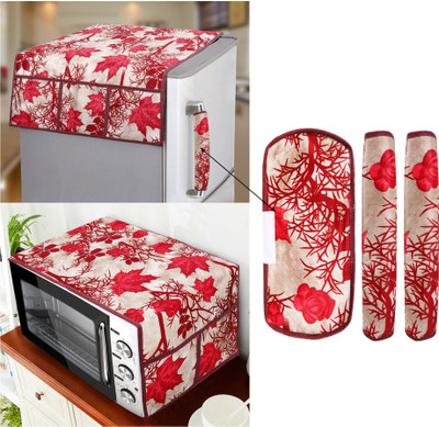 E-Retailer Refrigerator  Cover(Width: 99 cm, Red)