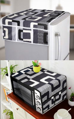 E-Retailer Refrigerator  Cover(Width: 99 cm, Black)