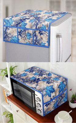 E-Retailer Refrigerator  Cover(Width: 99 cm, Blue)