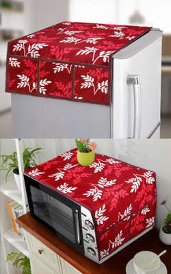 E-Retailer Refrigerator  Cover(Width: 99 cm, Maroon)