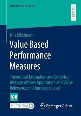 Value Based Performance Measures(English, Paperback, Eikelmann Nils)