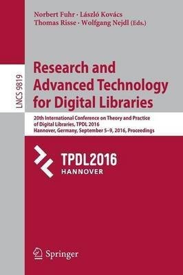Research and Advanced Technology for Digital Libraries(English, Paperback, unknown)