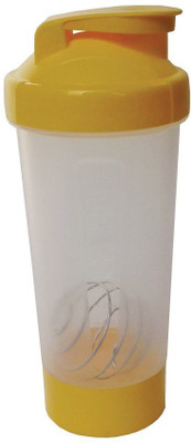 Incrizma 600 ml Plastic Shaker(Pack of 1, Yellow)