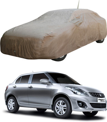Oshotto Car Cover For Maruti Suzuki Swift Dzire (With Mirror Pockets)(Brown, For 2012, 2013, 2014, 2015, 2016, 2017, 2018 Models)