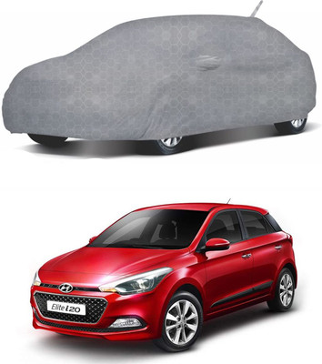 Oshotto Car Cover For Hyundai Elite i20 (With Mirror Pockets)(Grey)