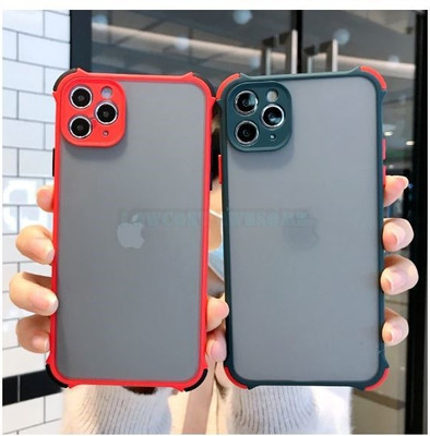 LOWCOST ASM Back Cover for Iphone 11 Pro Max(Red, Camera Bump Protector)