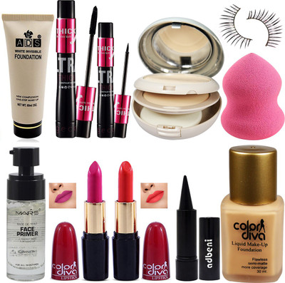 adbeni All In 1 Care Combo Makeup Pack & Kit Gen-41-GC-963(10 Items in the set)