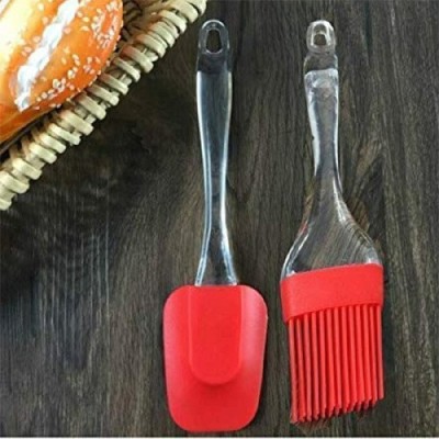 D-players Silicone Spatula And Pastry Brush Set Silicon Flat Pastry Brush(Pack of 2)