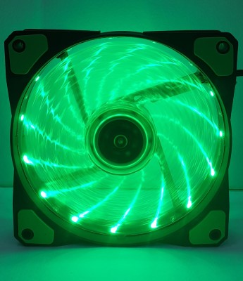 NUBWO NFT-100 GREEN COLOUR LED FAN 120MM Cooler(Green)