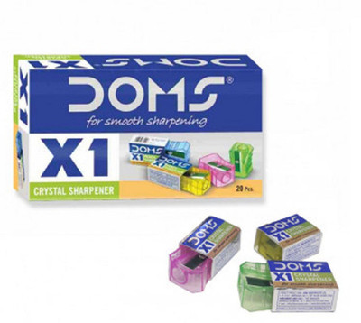 DOMS X1 Single Pencil Sharpener(Multicolor)