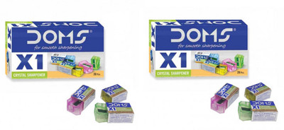 DOMS X1 Single Pencil Sharpener(Multicolor)