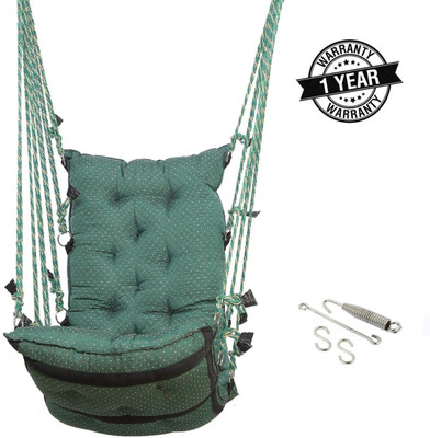 Smart Beans Green Hammock With Accessories Cotton Hammock(Green)