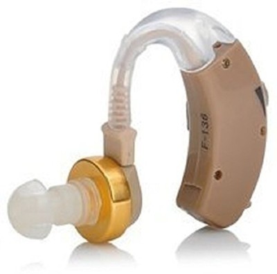 Enlinea F-136 Made _Batteries. Behind the Ear Behind The Ear Hearing Aid(Brown)