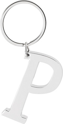 IRKY P ALPHABET/LETTER BIG SIZE PREMIUM QUALITY METALLIC Key Chain