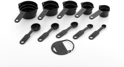 OSIOUS 10Pcs Measuring Cup and Spoon Set Multi Purpose Kitchen Tool, Measuring Cups for Kitchen, Measuring Cups for Baking Cake, Cake Baking Accessories, Measuring Spoons and Cups Set Measuring Cup Set(500 ml)