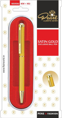 PIERRE CARDIN Pearl Satin Gold Ball Pen(Ink Color - Blue)