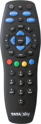 Tata Sky Universal Universal Remote Control Tata Sky Remote Controller(Black)