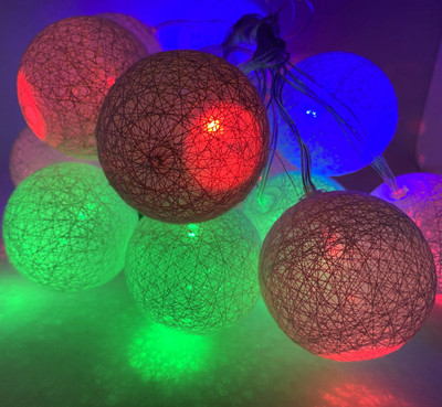 Ascension 16 LEDs 3.5 m Multicolor Steady Ball Rice Lights(Pack of 1)