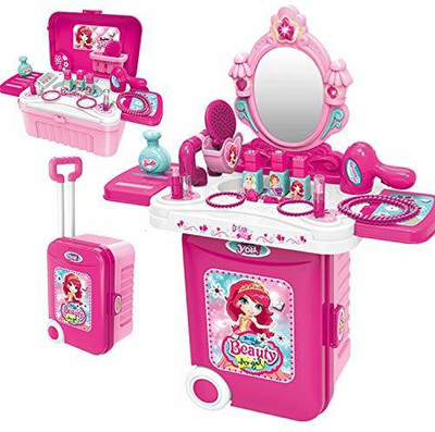Khilona House Dressing Play Set 3 in 1 Girls Makeup Toy Hair Dryer Jewelry Accessories for kids girls