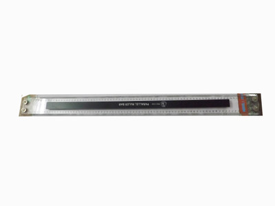 Simrah PARALLEL RULER BAR TRANSPARENT (800 X 75 X 6 ) mm Ruler(Set of 1, White, Black)