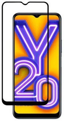 BRENZZ Edge To Edge Tempered Glass for Vivo Y20i(Pack of 1)