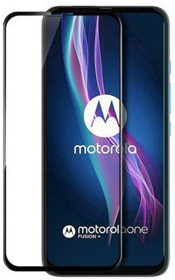 DSCASE Edge To Edge Tempered Glass for Motorola One Fusion+(Pack of 1)