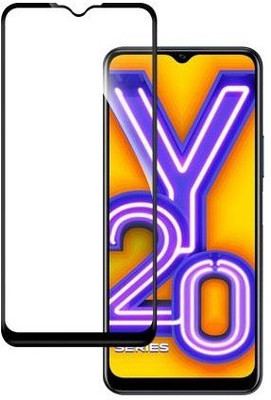 BRENZZ Edge To Edge Tempered Glass for Vivo Y20i(Pack of 1)
