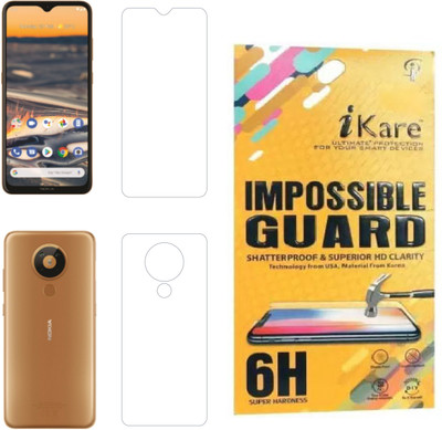iKare Front and Back Tempered Glass for Nokia 5.3(Pack of 2)