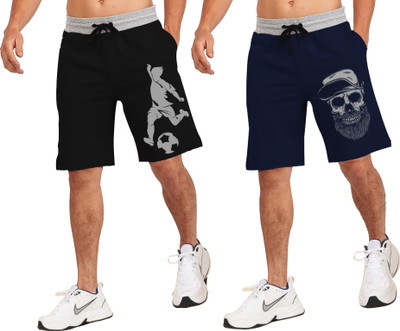 JUGULAR Printed Men Multicolor Regular Shorts