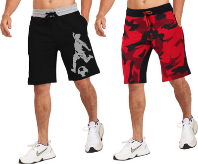 JUGULAR Printed Men Multicolor Regular Shorts