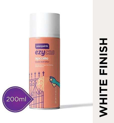 Asian Paints White Spray Paint 200 ml  (Pack of 1)