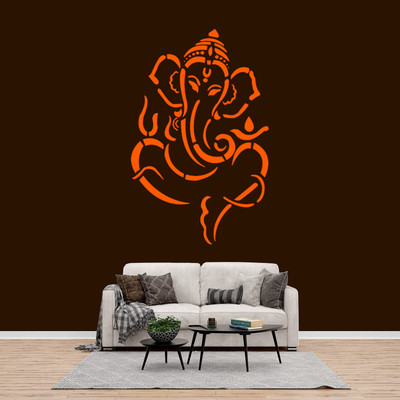 MMD DECORATION MMDS 035 wall art stencil Size ( 16 X 24 ) Beutiful Art Wall Stencil Painting For Home / office Decoration (Pack of 1) Religious Stencil(Pack of 1, Solid)