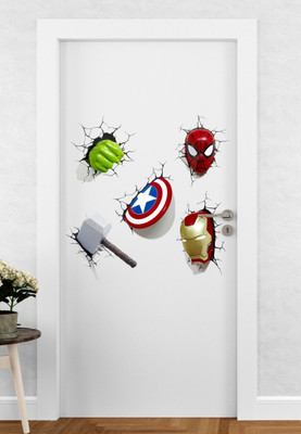 DivineDesigns 61 cm Avengers Tools Self Adhesive Sticker(Pack of 1)