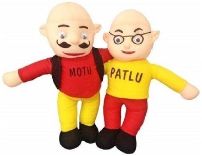 Crispy toys Motu Patlu Soft toy for Kids Playing teddy Bear in size Of 30 Cm long  - 30 cm(Multicolor)