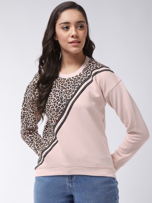 Modeve Full Sleeve Animal Print, Printed, Geometric Print Women Sweatshirt