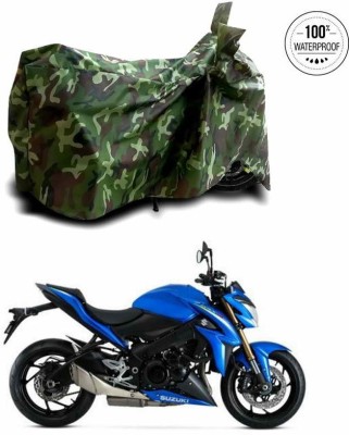 SEBONGO Waterproof Two Wheeler Cover for Suzuki(GSX, Multicolor)