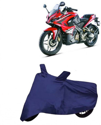 FRONCH Waterproof Two Wheeler Cover for Bajaj(Pulsar RS 200, Blue)