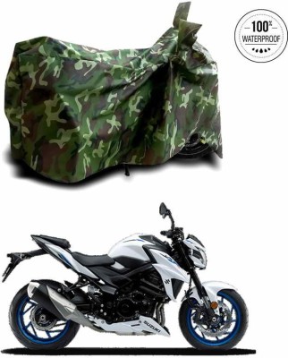 SEBONGO Waterproof Two Wheeler Cover for Suzuki(GSX, Green)