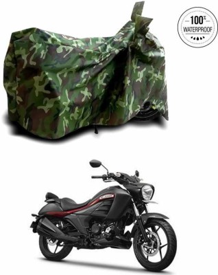 SEBONGO Waterproof Two Wheeler Cover for Suzuki(Intruder, Green)