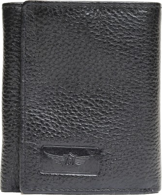 MASKINO Men Black Genuine Leather Wallet(7 Card Slots)