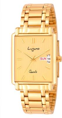 LG 1506GD Lugano Premium Golden Collection Day &amp; Date Dial Analog Watch For Men/Boys Analog Watch  - For Men