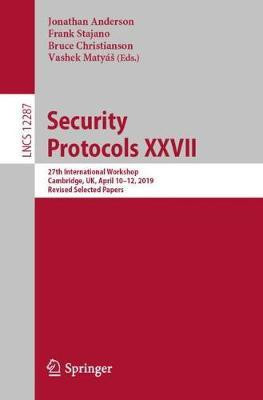 Security Protocols XXVII(English, Paperback, unknown)
