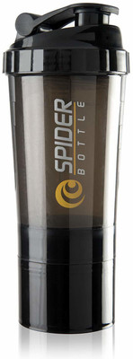 HMFURRYS FINEST 500 ml Plastic Shaker(Pack of 1, Black)