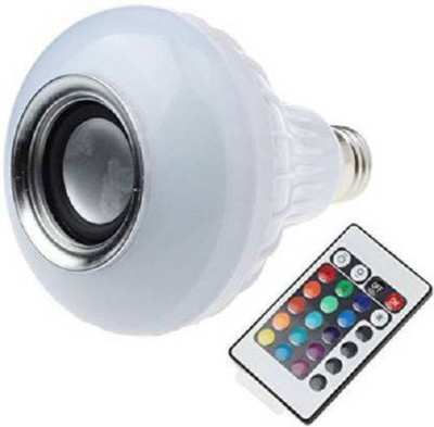 keeva LED Music Bulb 5 W Bluetooth Speaker(White, Stereo Channel)