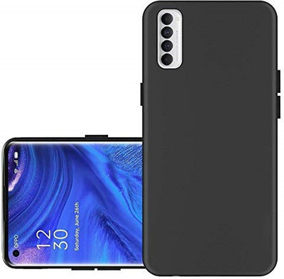 OneLike Back Cover for Oppo Reno4 Pro(Black, Shock Proof, Silicon, Pack of: 1)