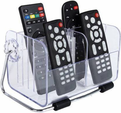 nunki trend 6 Compartments Clear Acrylic Remote stand(transparent)