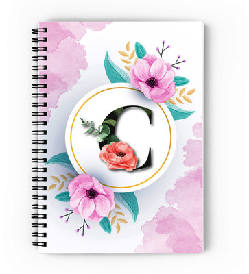 epheriwala Initial Name C A5 Notebook Unruled 160 Pages(Multicolor)